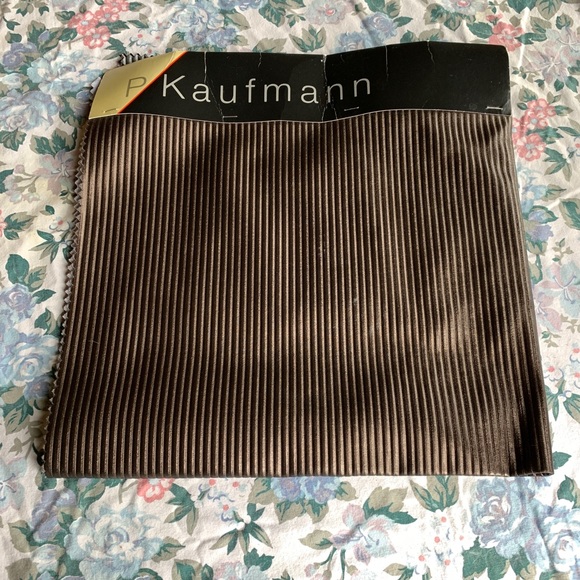 [Free If You Bundle $10+] Stripe Textured Pleather Fabric Sample Piece, Swatches - Picture 3 of 6